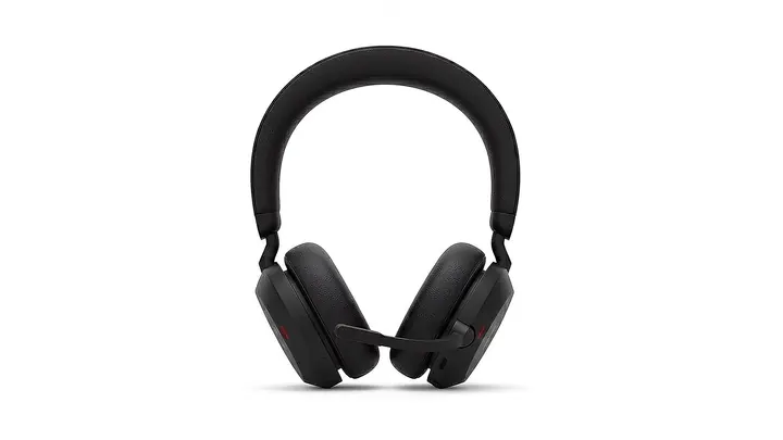 Headset profissional Jabra em animação com vista explodida dos componentes